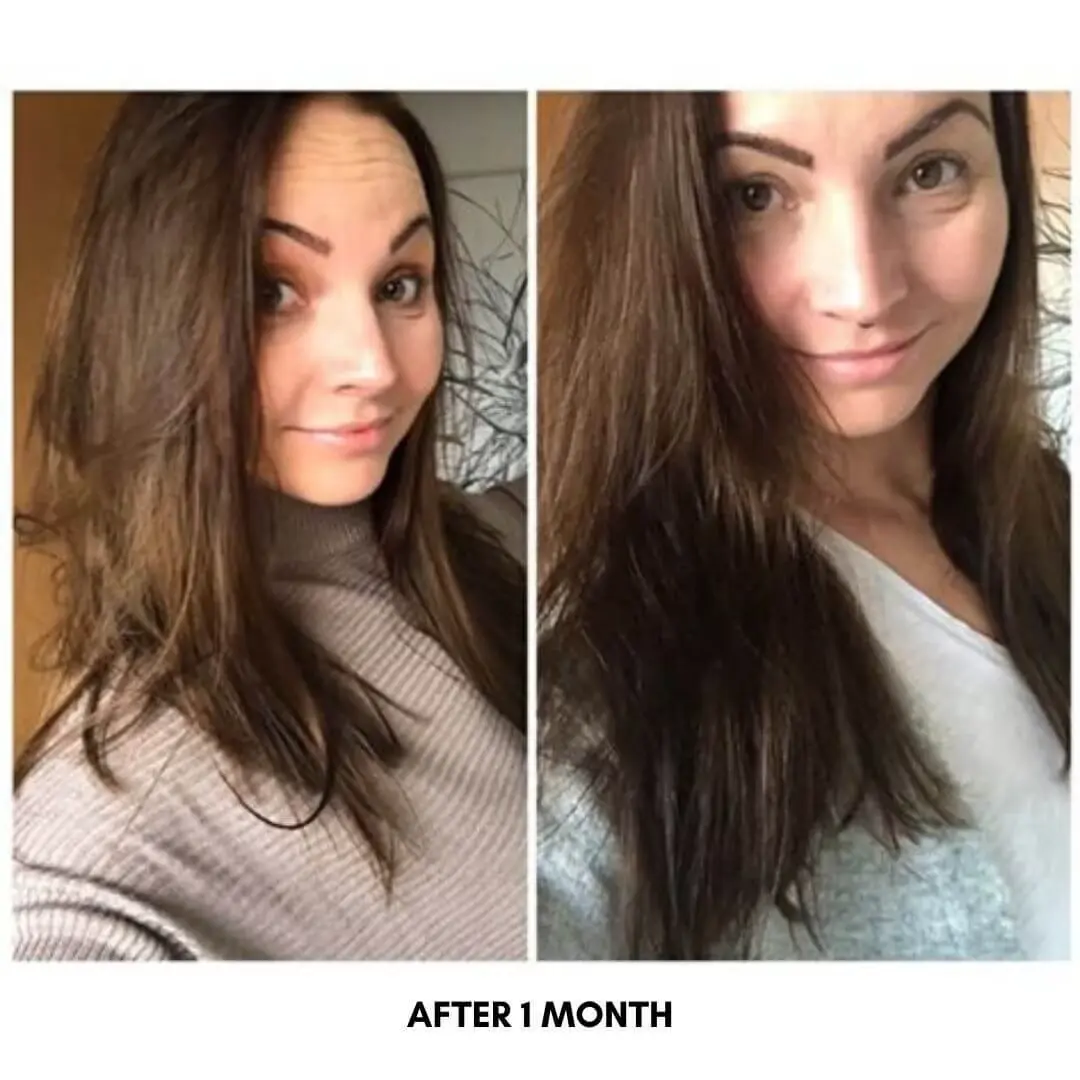 Before after moerie hair